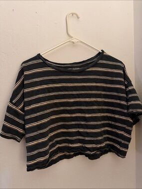 AE Striped Cropped Tee